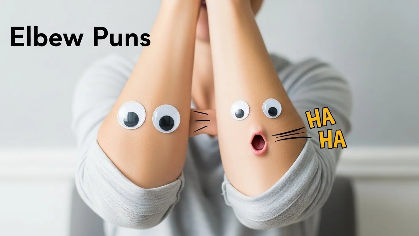 Funny Elbow Puns Captions