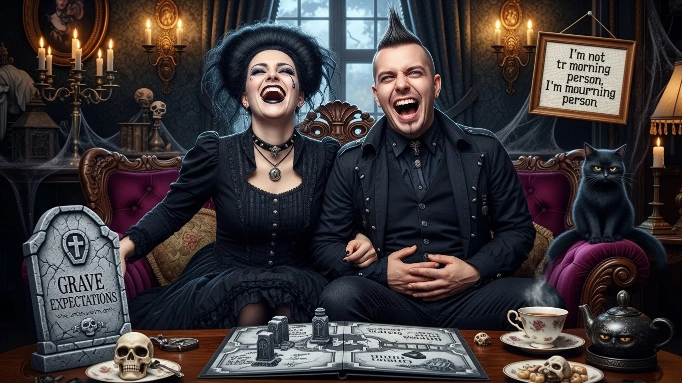 Funny Goth Puns Captions