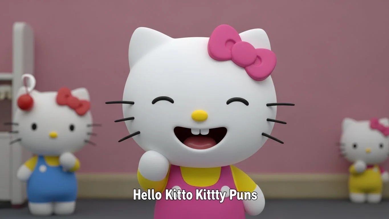 Funny Hello Kitty Puns Captions