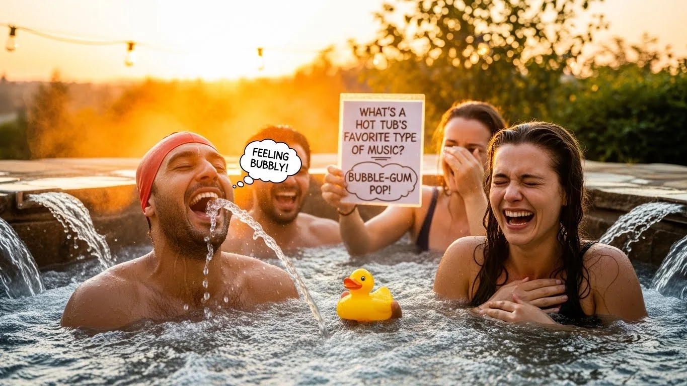 Funny Hot Tub Puns Captions