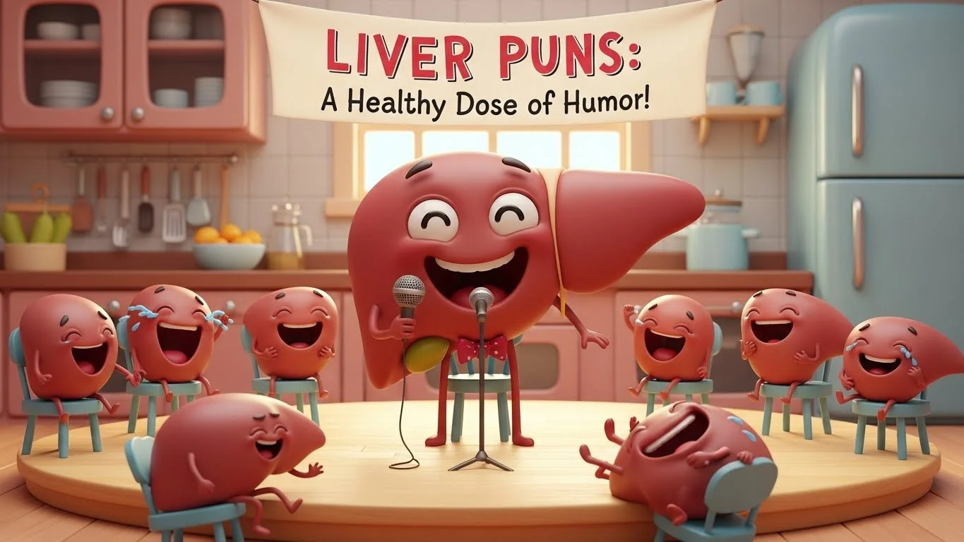 Funny Liver Puns Captions