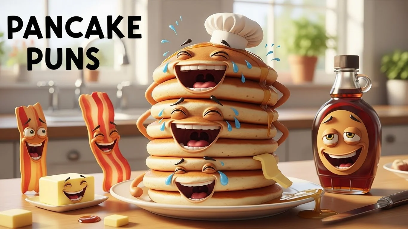Funny Pancake Puns Captions