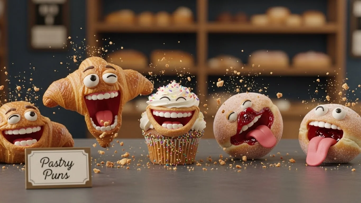 Funny Pastry Puns Captions