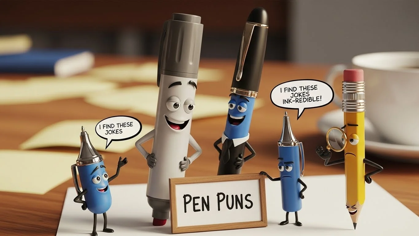 Funny Pen Puns Captions