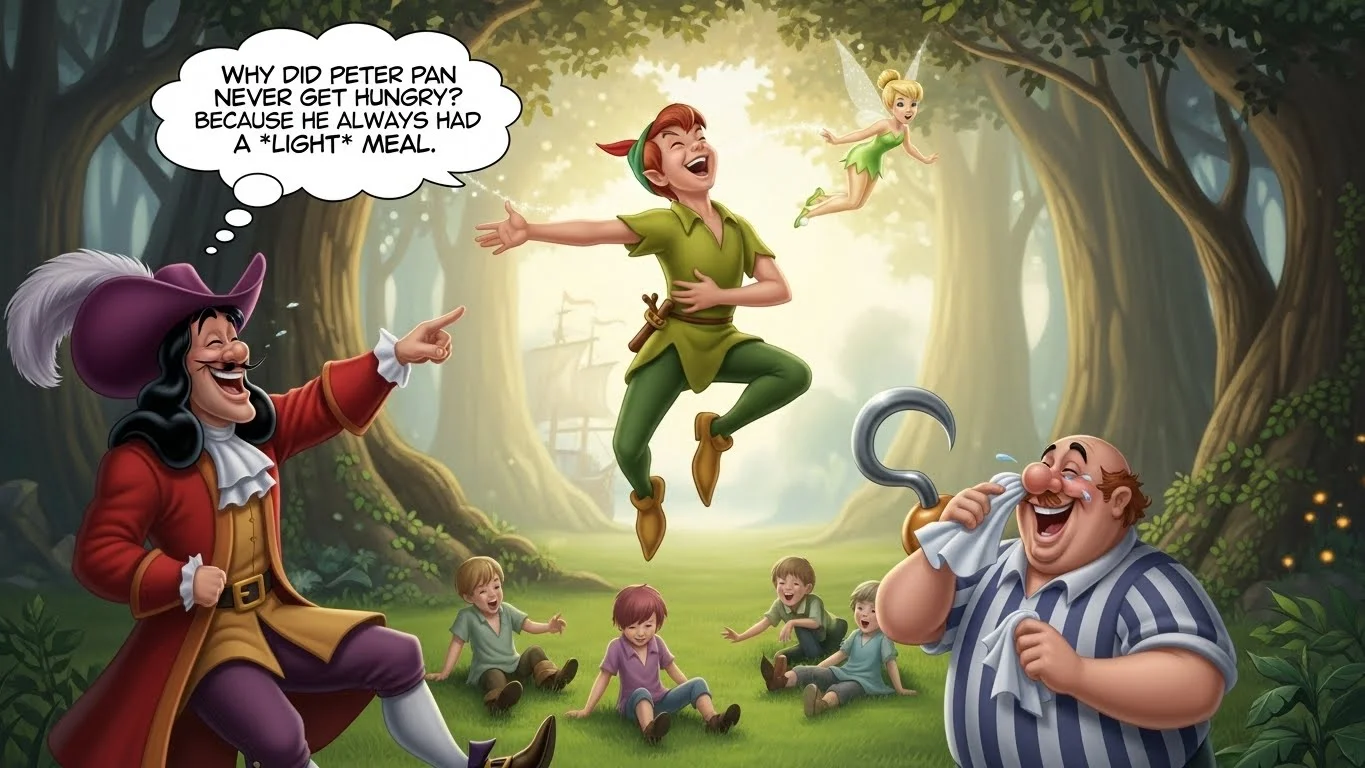 Funny Peter Pan Puns Captions