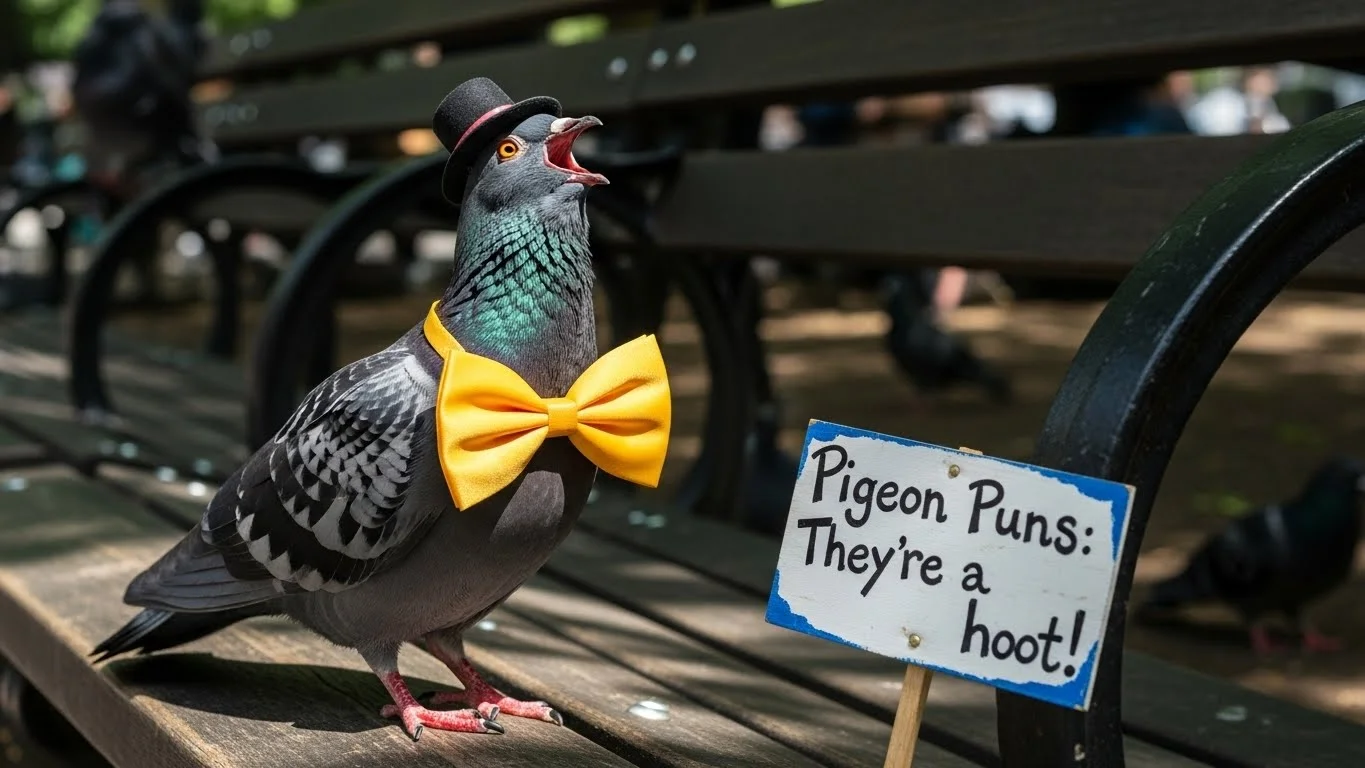 Funny Pigeon Puns Captions