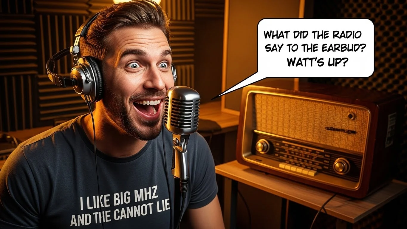 Funny Radio Puns Captions