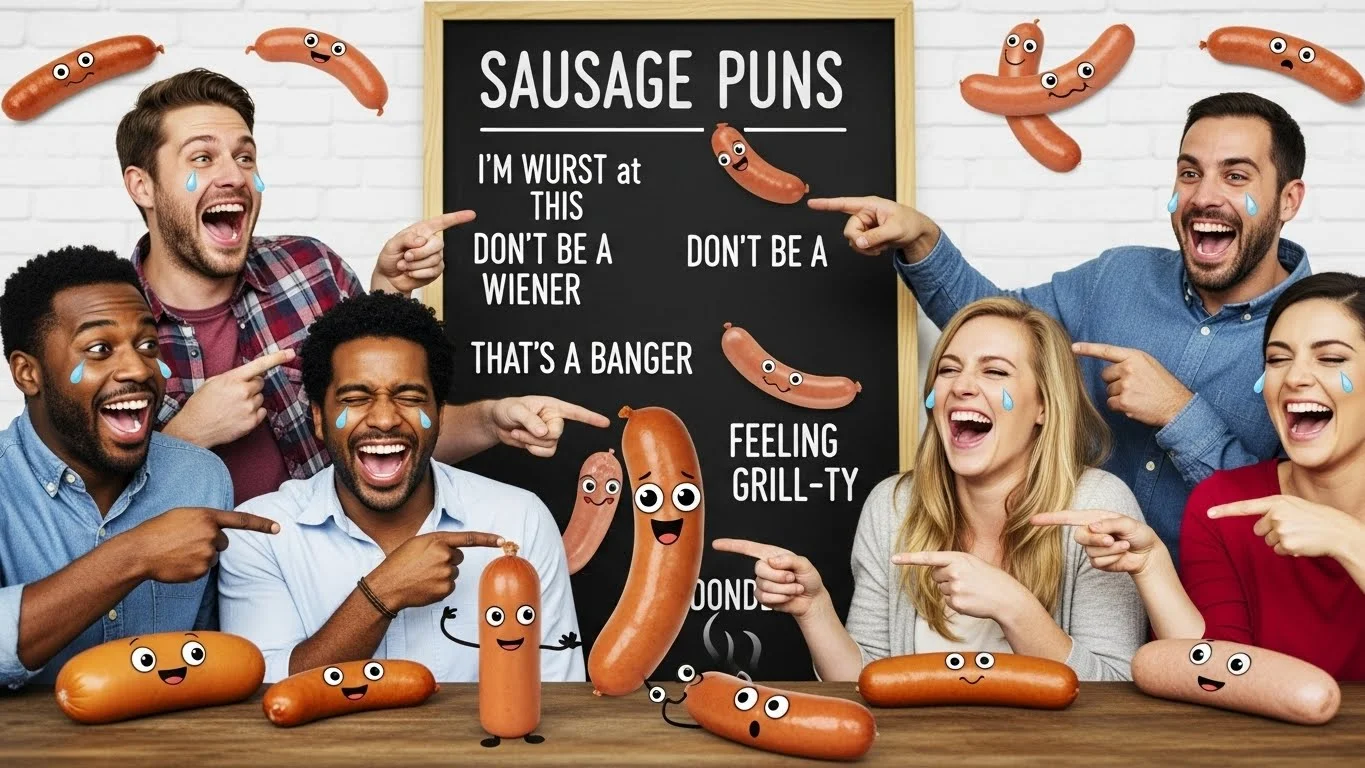 Funny Sausage Puns Captions
