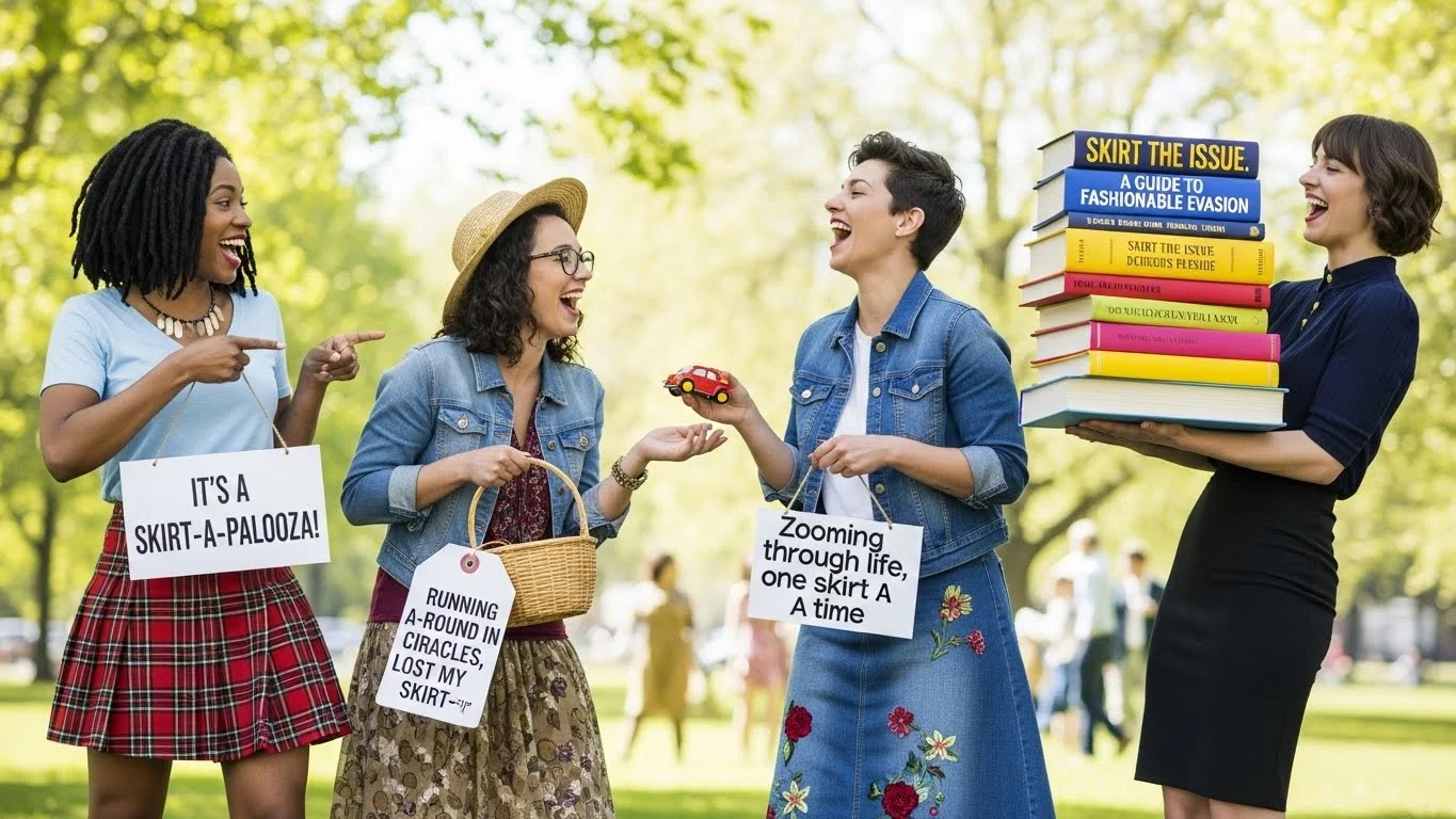 Funny Skirt Puns Captions