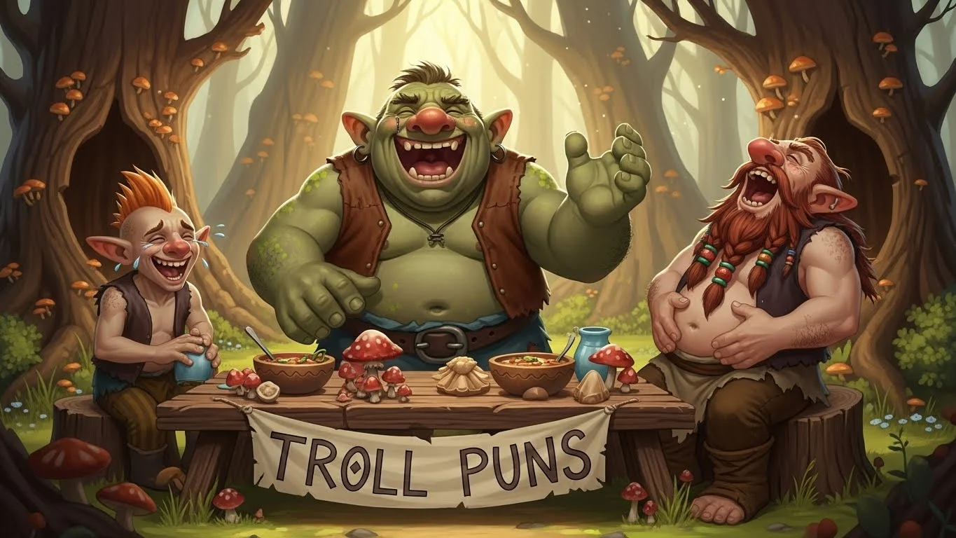 Funny Troll Puns Captions