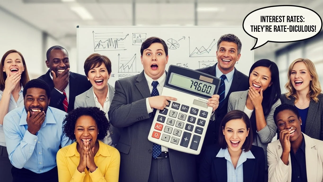 Funny interest rate jokes Captions