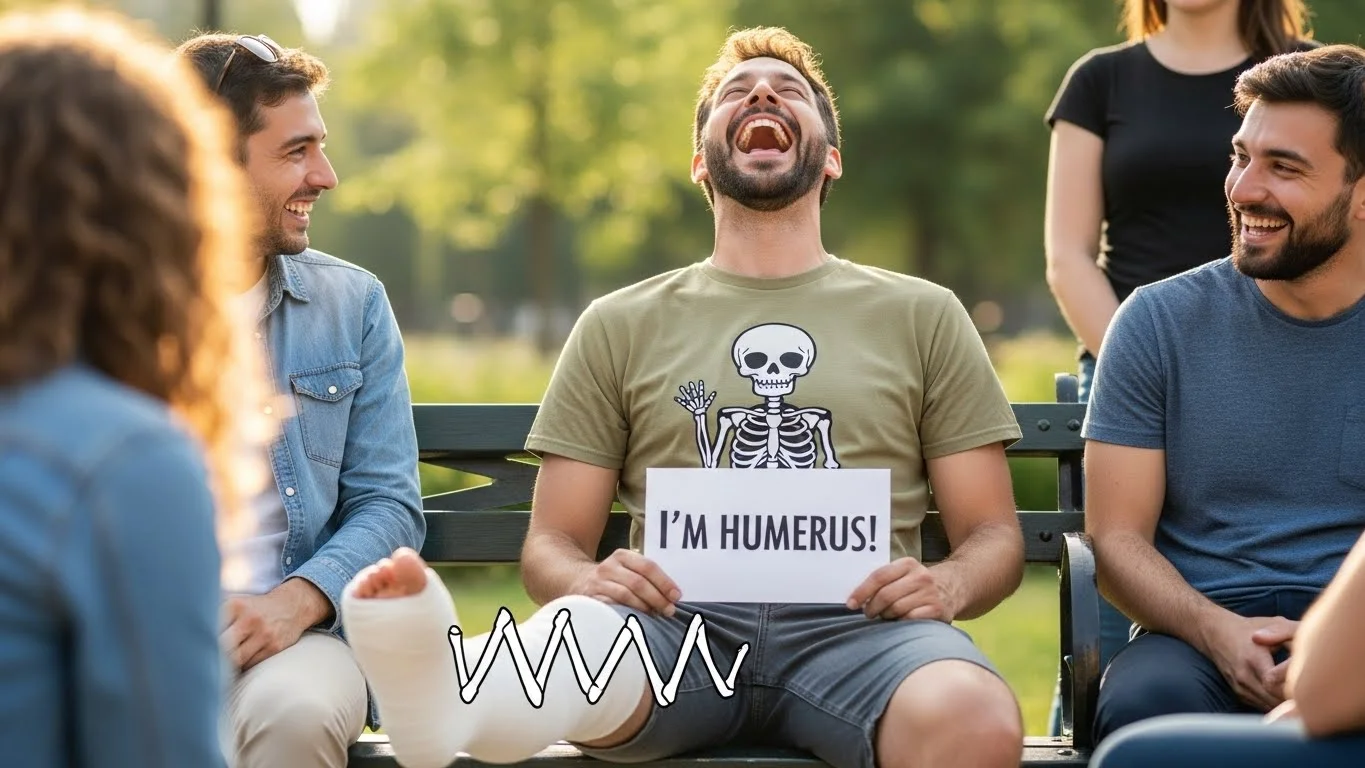 Iconic Sayings with a broken bone joke Twist