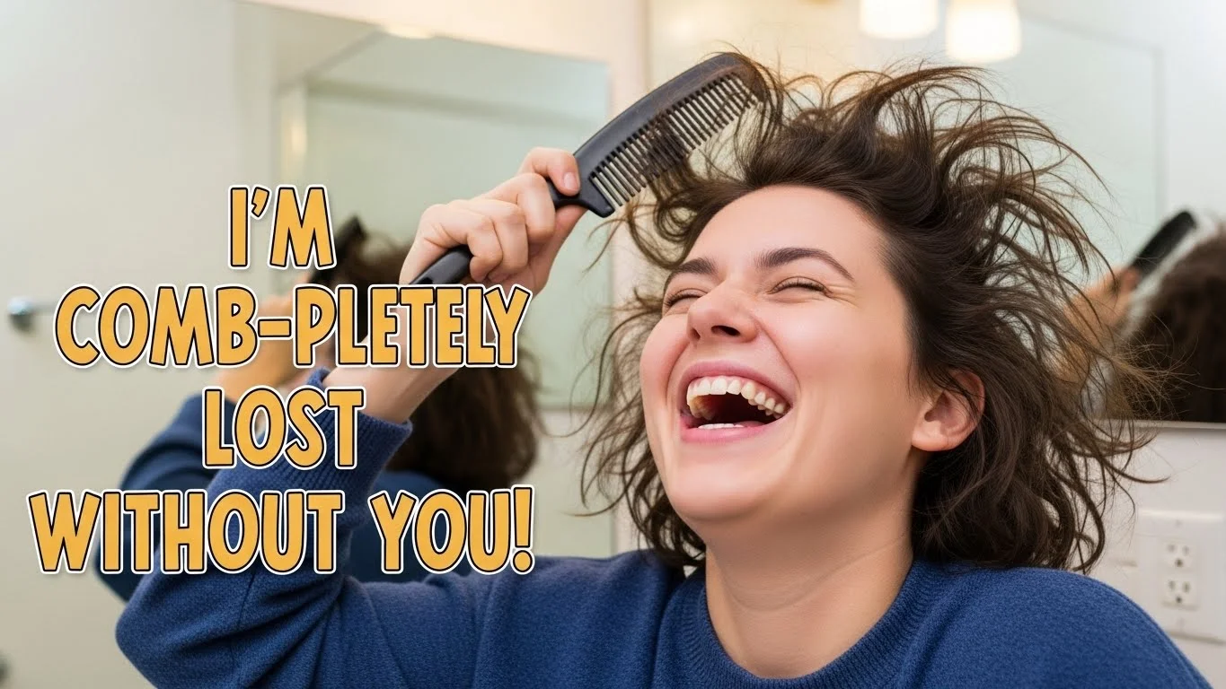 Iconic Sayings with a comb puns