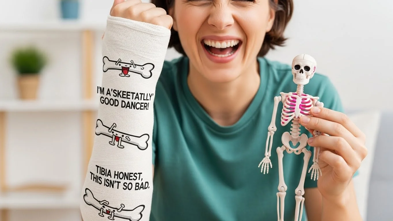 Iconic Sayings with a funny broken bone jokes