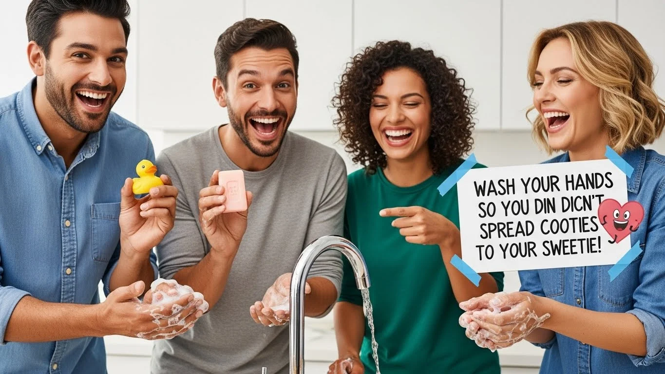 Iconic Sayings with a hand washing jokes