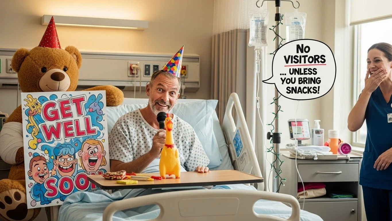 Iconic Sayings with a hospital bed hospital humor jokes