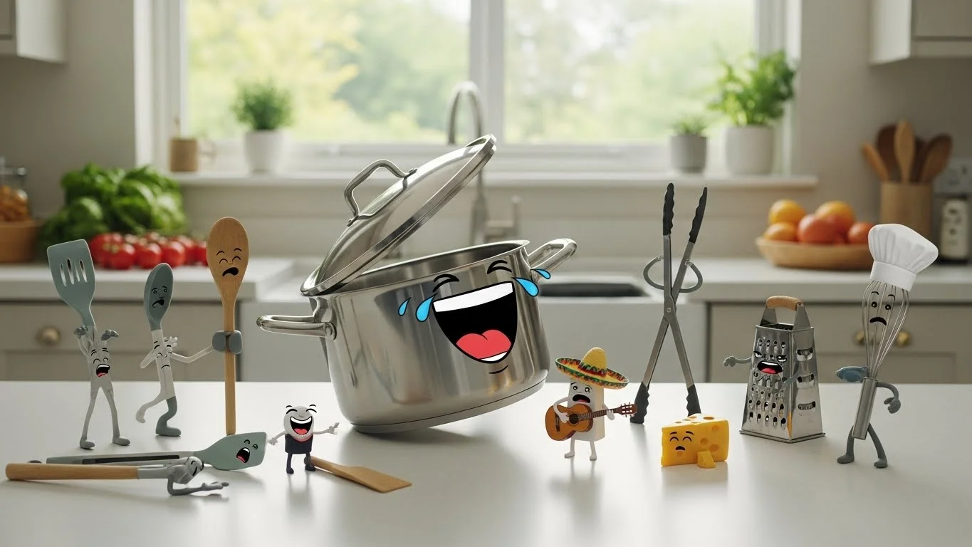 Iconic Sayings with a kitchen utensil puns