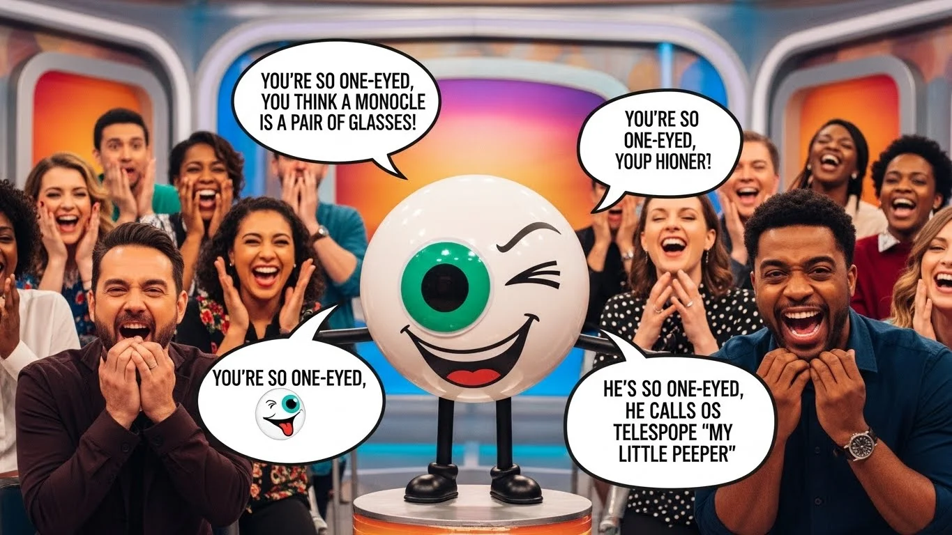 Iconic Sayings with a one eye insults jokes