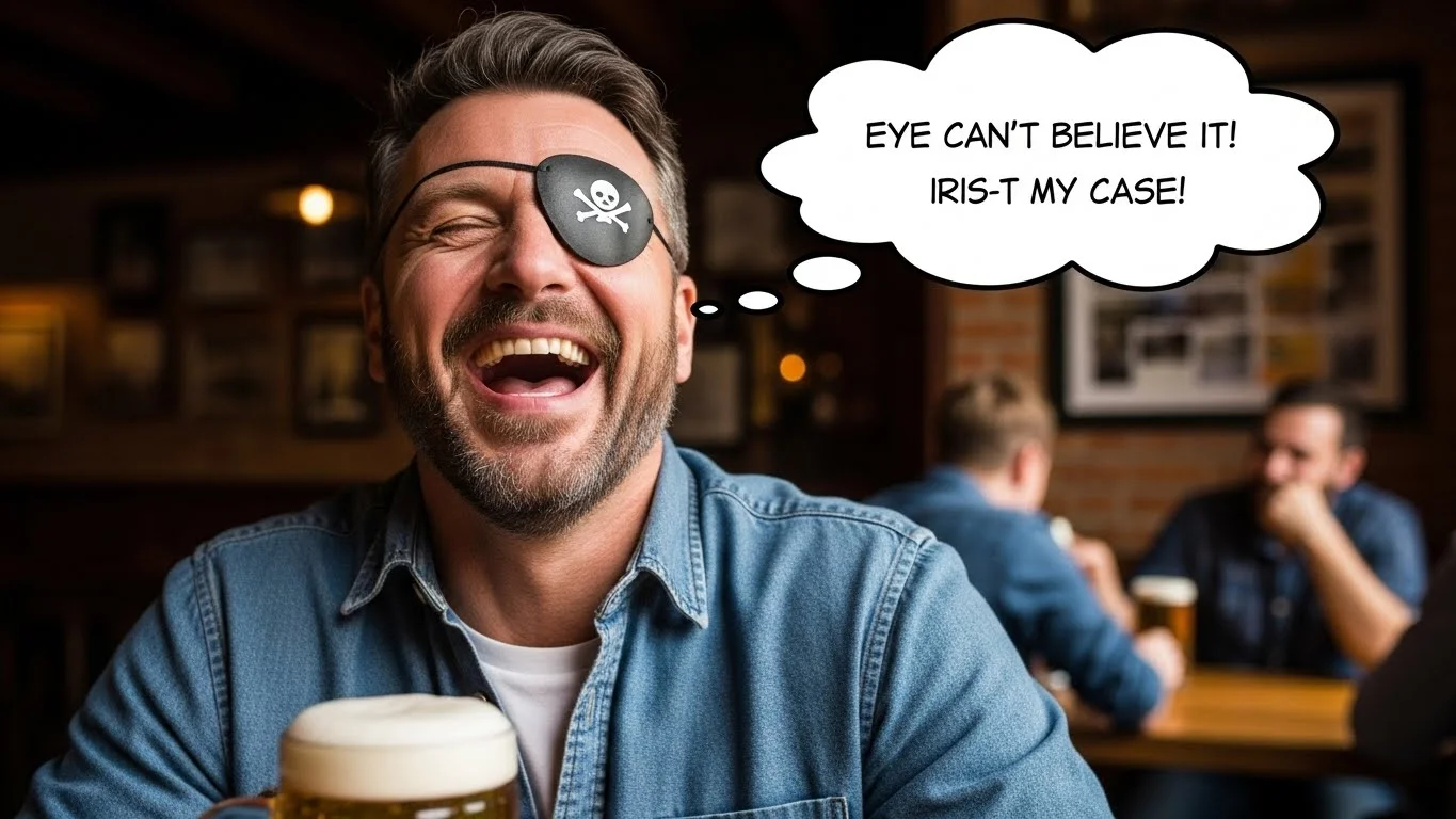 Iconic Sayings with a one eye jokes puns Twist