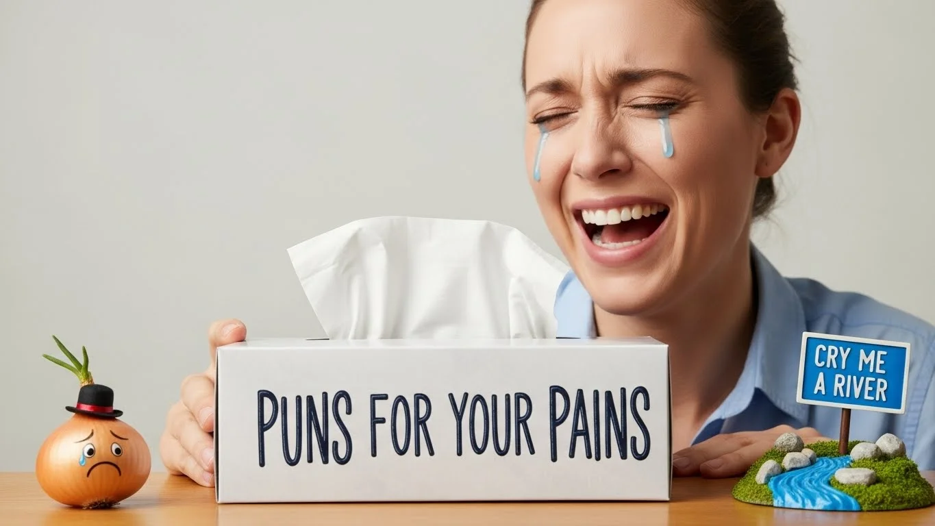 Iconic Sayings with a puns about crying