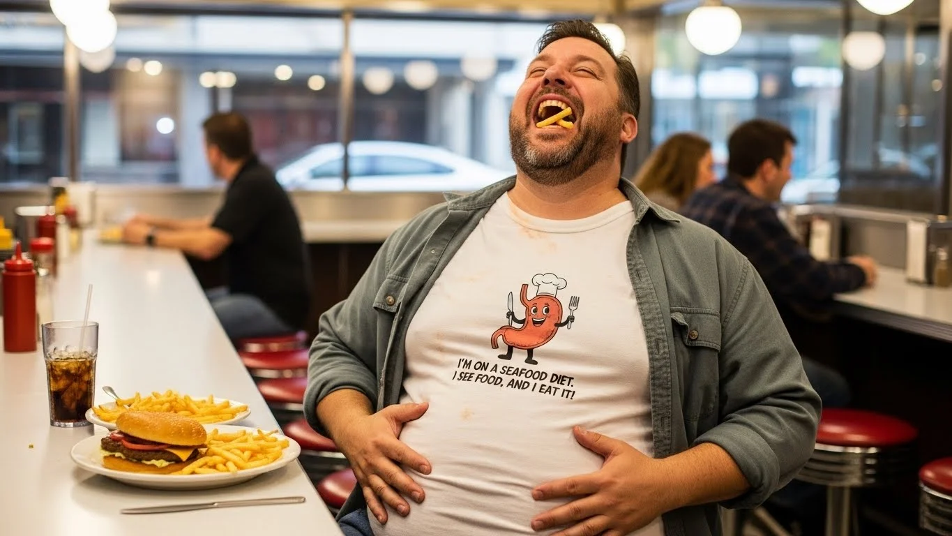 Iconic Sayings with a stomach jokes