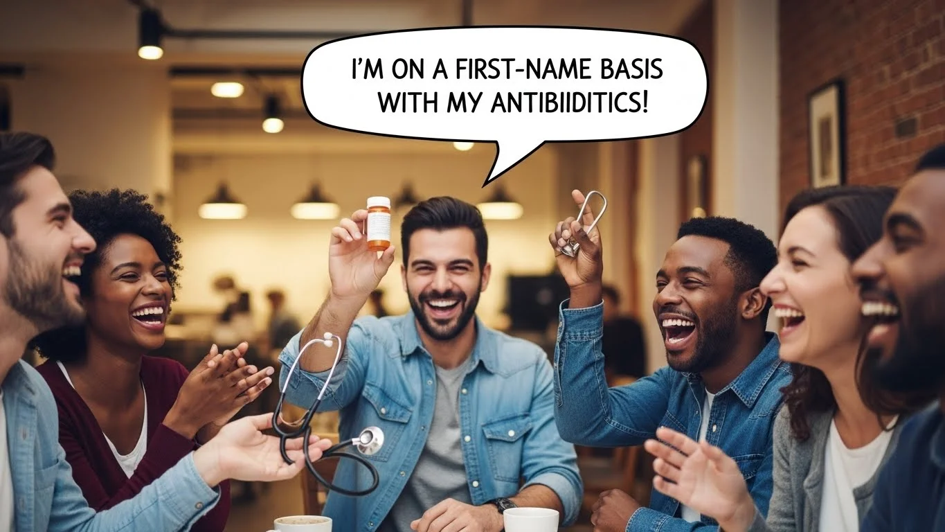 Short Funny antibiotic jokes
