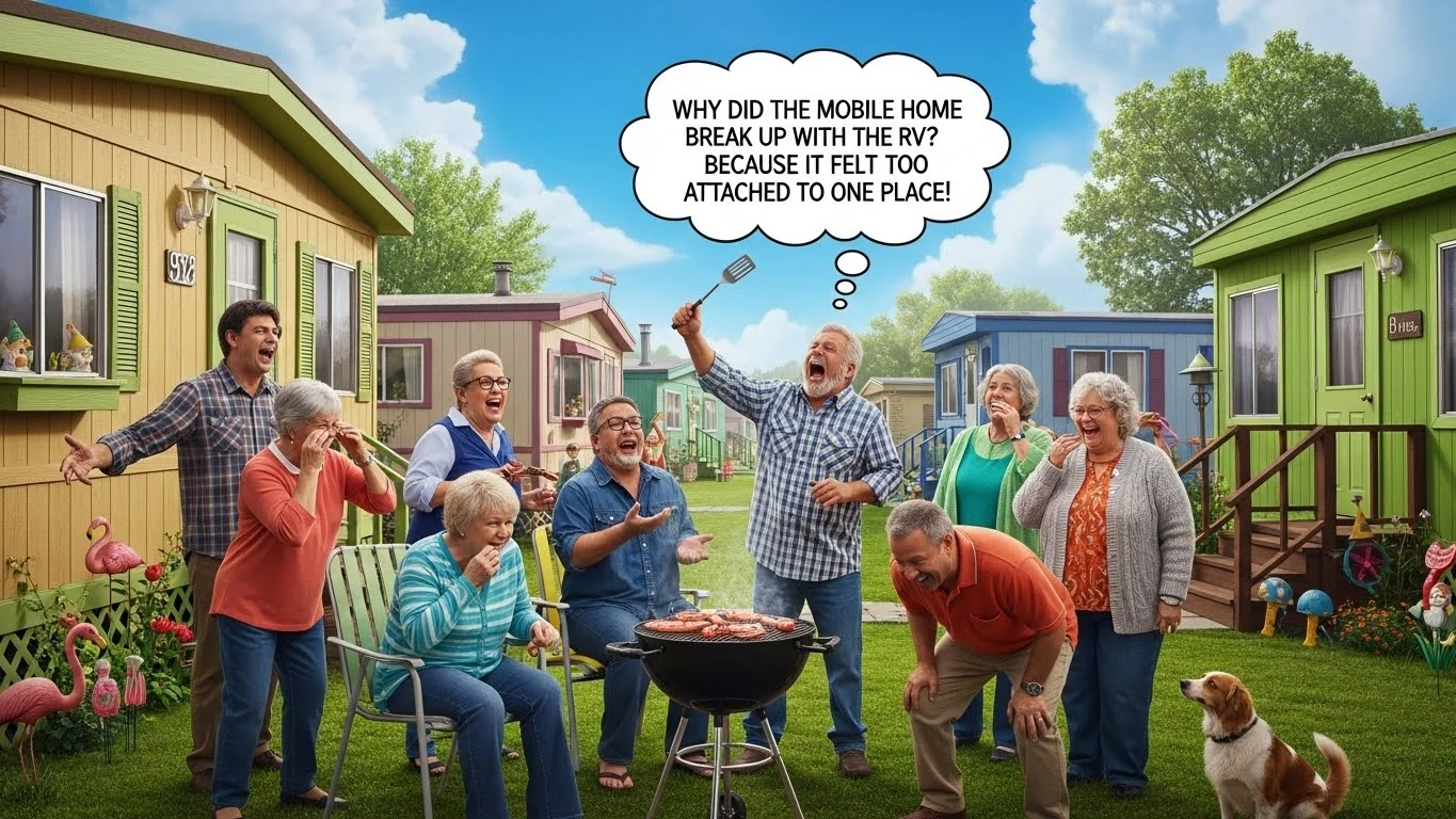 Short Funny mobile home jokes