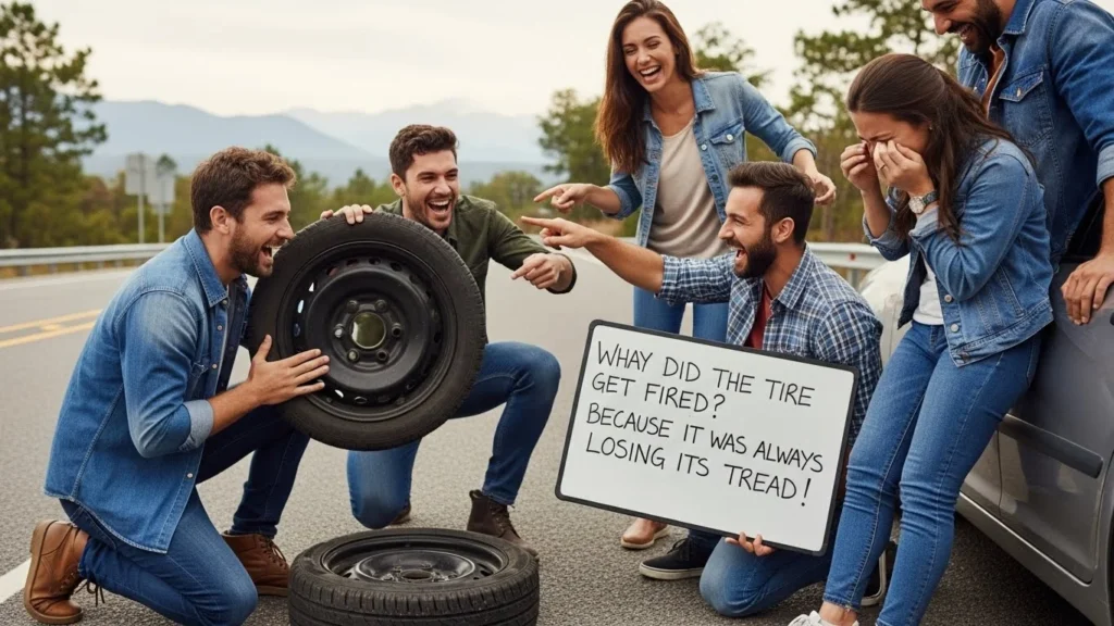 flat tire jokes