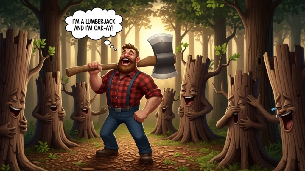 lumberjack puns