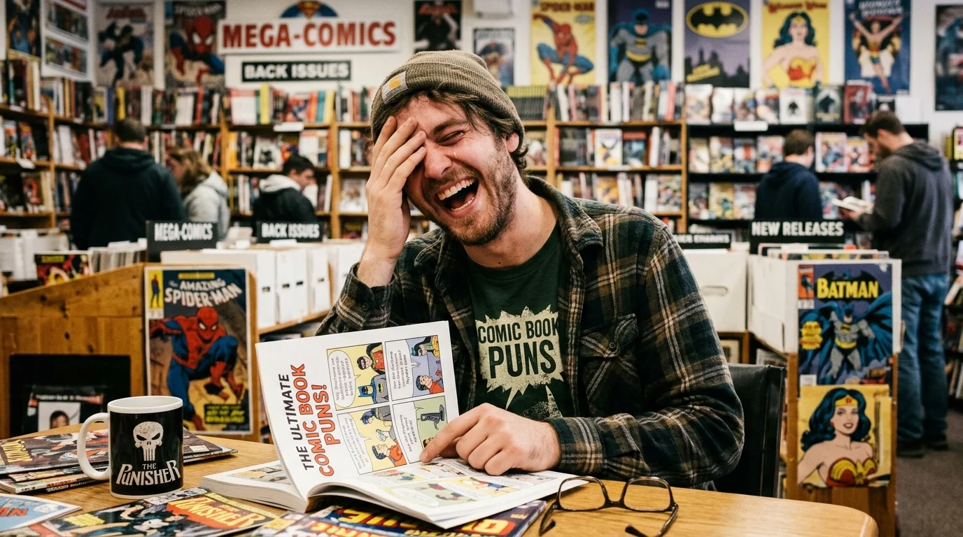 Comic Book Puns One Liners