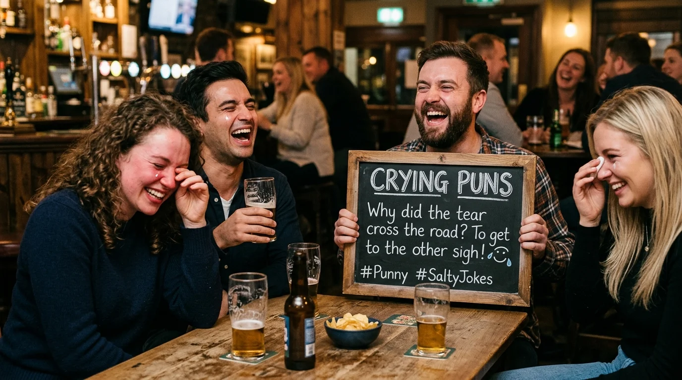Share-Worthy Crying Puns for Every Mood