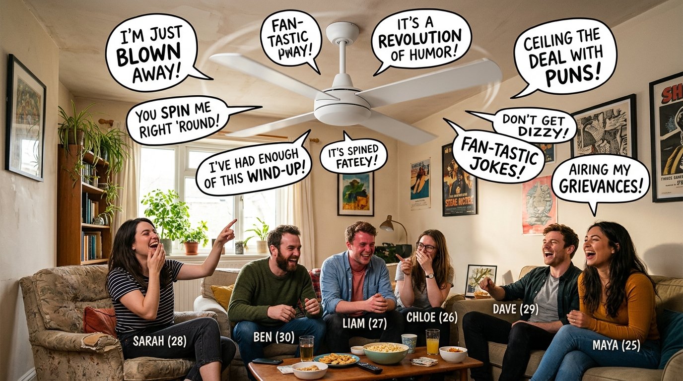 Short Funny Ceiling Fan Puns