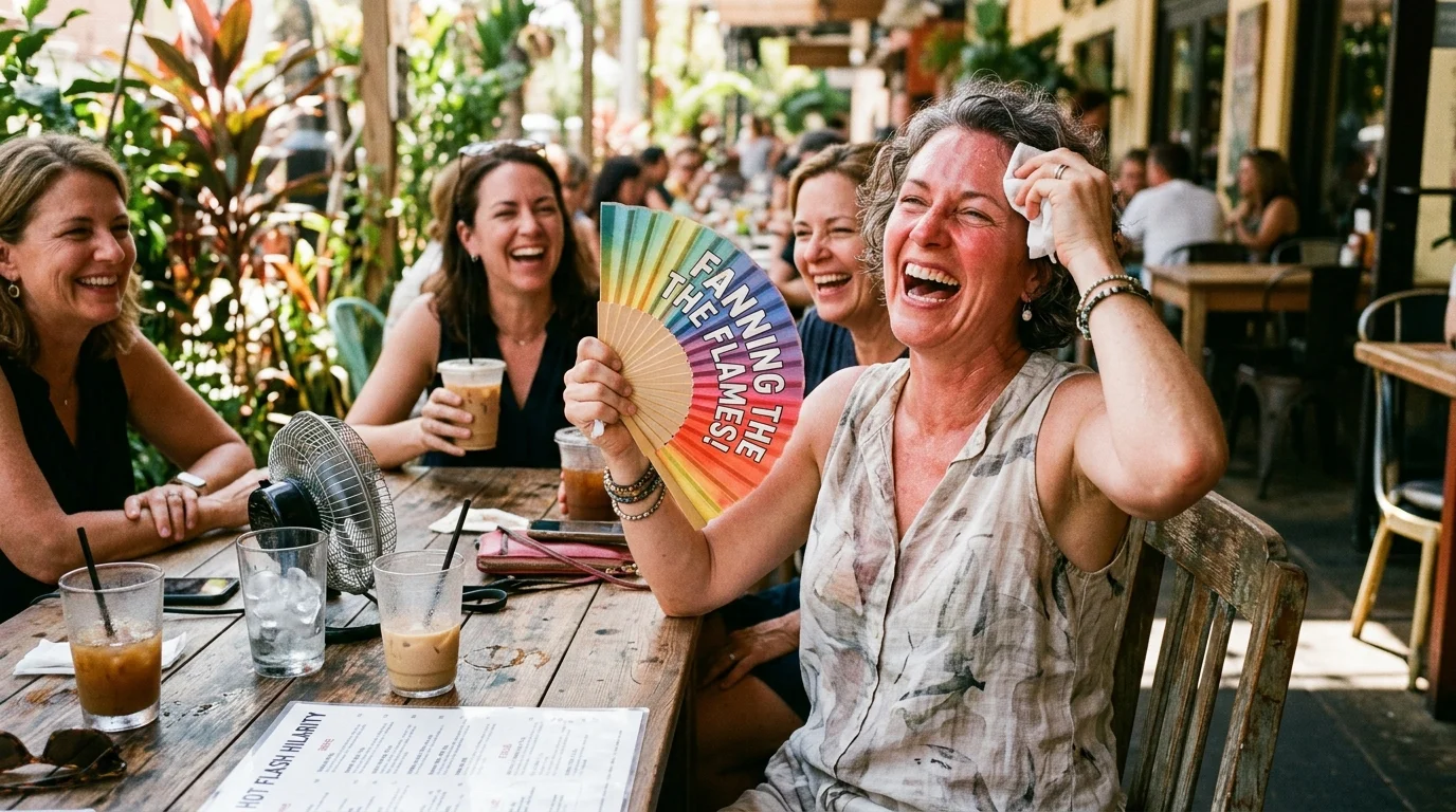 Funny Hot Flash Puns Captions