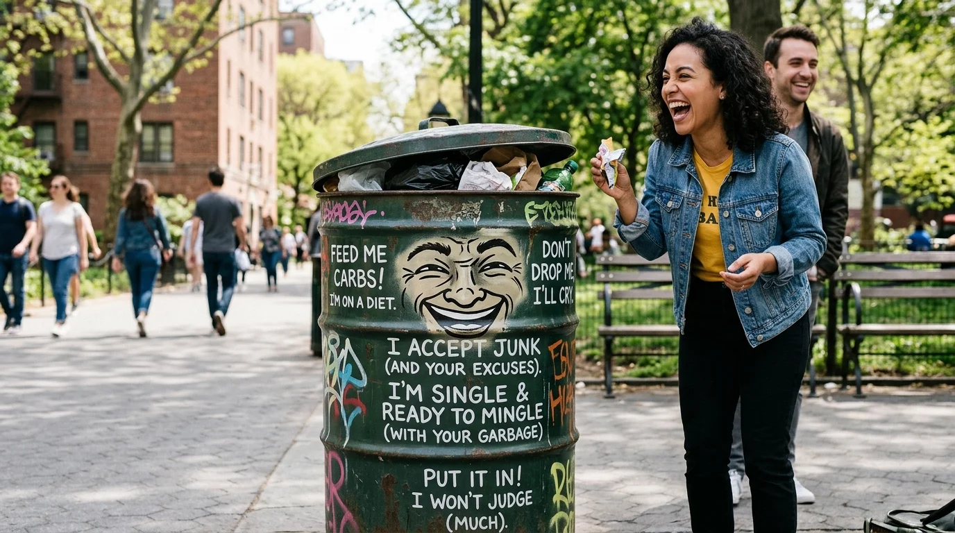 Iconic funny trash can sayings with a Trash Can Twist