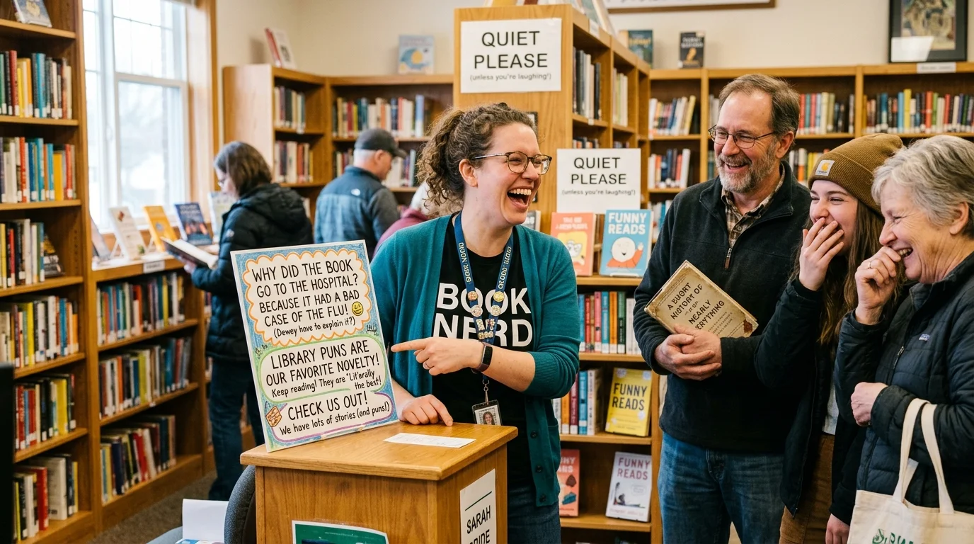 Short Funny Library Puns