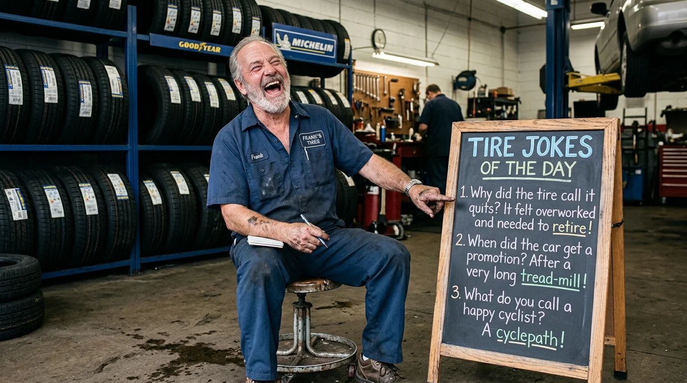 Short funny tire jokes